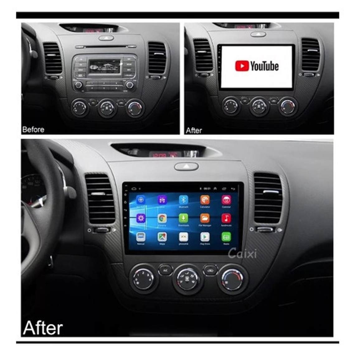 Radio Kia Cerato 2013-19 Android Auto/ Carplay 4g+64gb 2