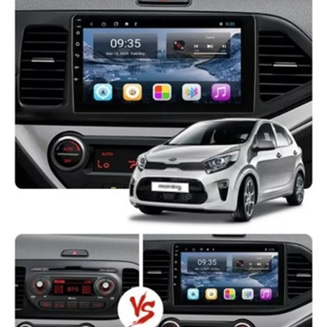Radio Kia Morning Apple Carplay Android Auto 2g+32gb 3