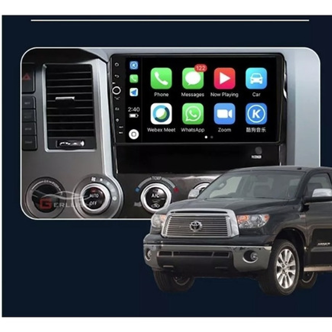 Radio Toyota Tundra - Sequoia, Carplay 4g+64gb Full 5