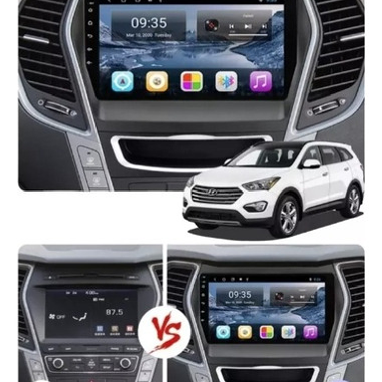 Radio Hyundai Santa Fe Android Auto/ Carplay 2g+32gb Full 2