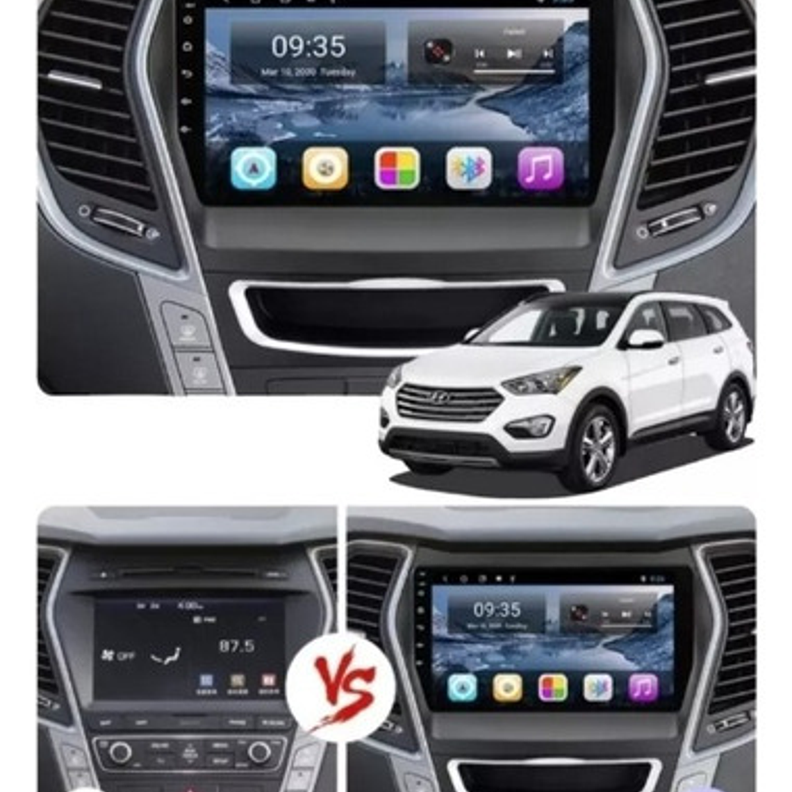 Radio Hyundai Santa Fe Android Auto/apple Carplay 2g+32gb 2