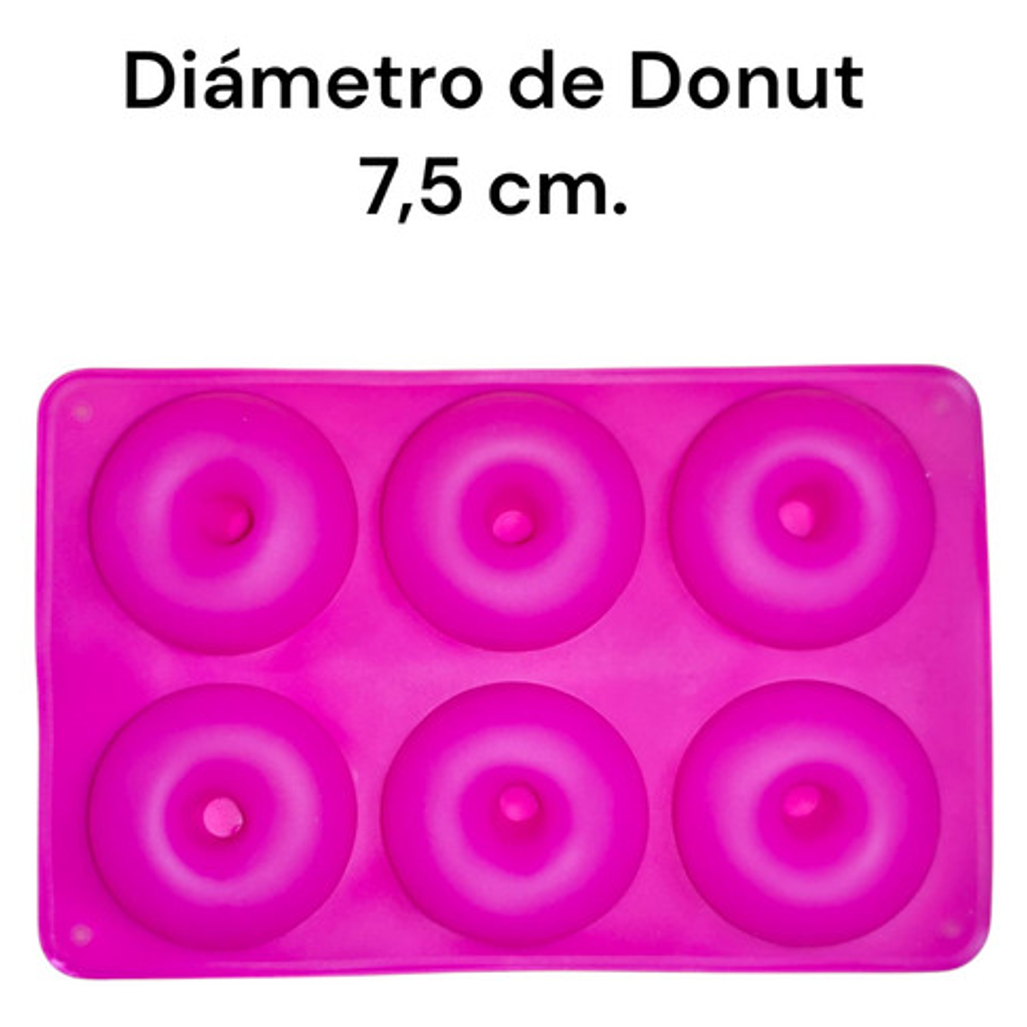 Moldes Para Hornear Donas De 6 Donas Mini Insumos Reposteria 7