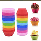 12 Moldes Para Cupcakes Magdalenas Muffins Silicona Hornear - Miniatura 1
