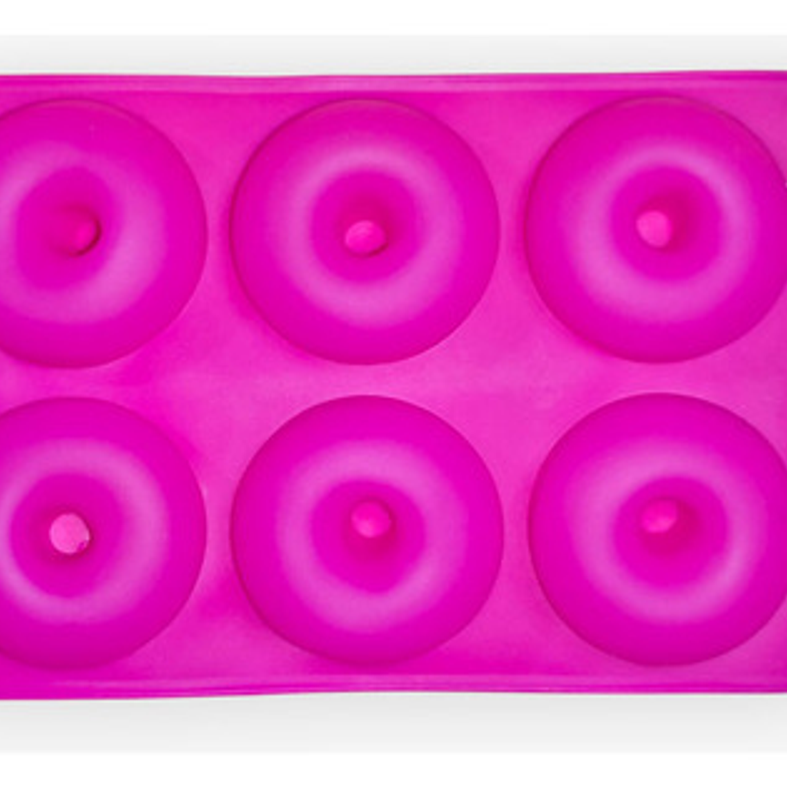 Molde Silicona Pastelería Cl Para Donas Diámetro 7.5cm Rosa Antiadh 1