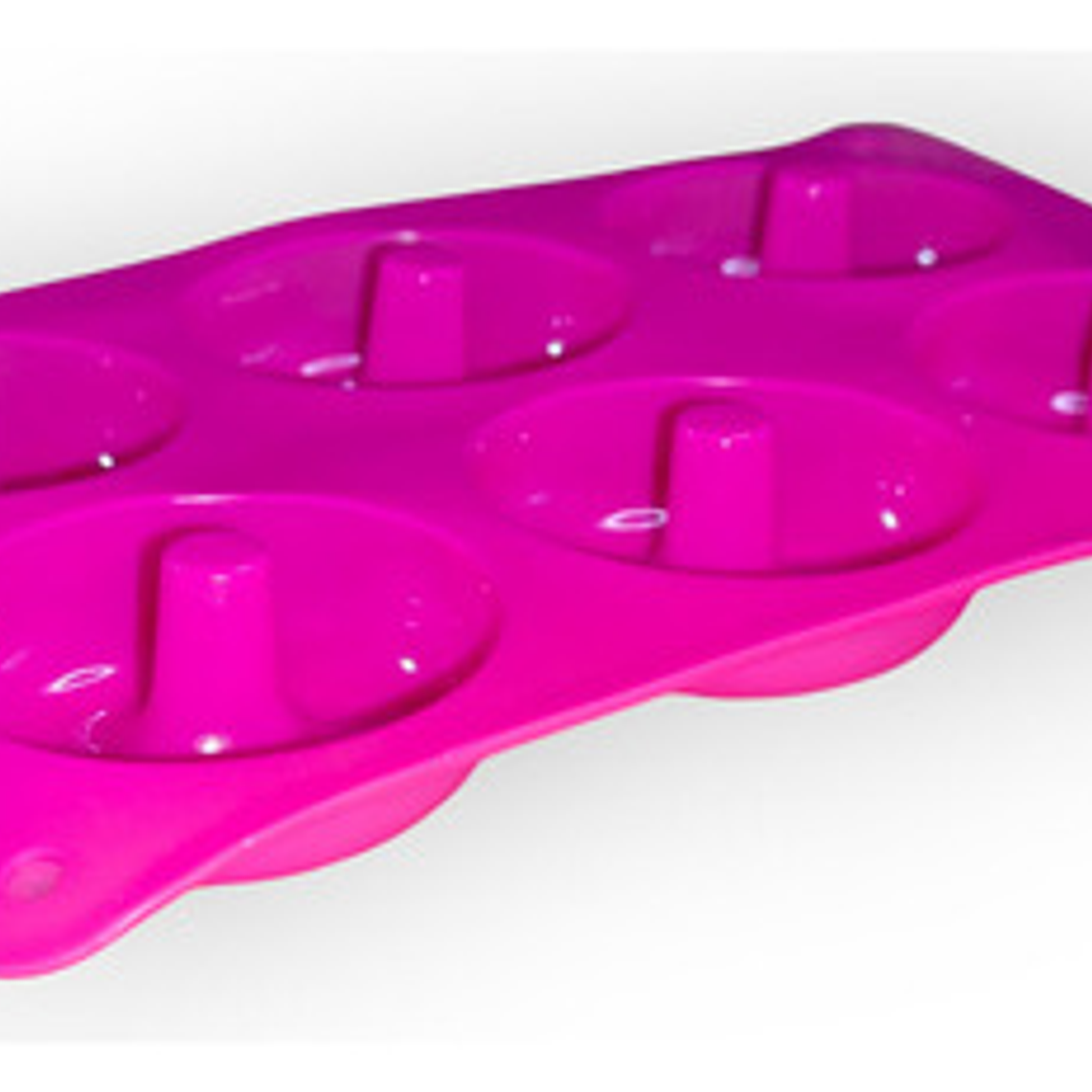 Molde Silicona Pastelería Cl Para Donas Diámetro 7.5cm Rosa Antiadh 2