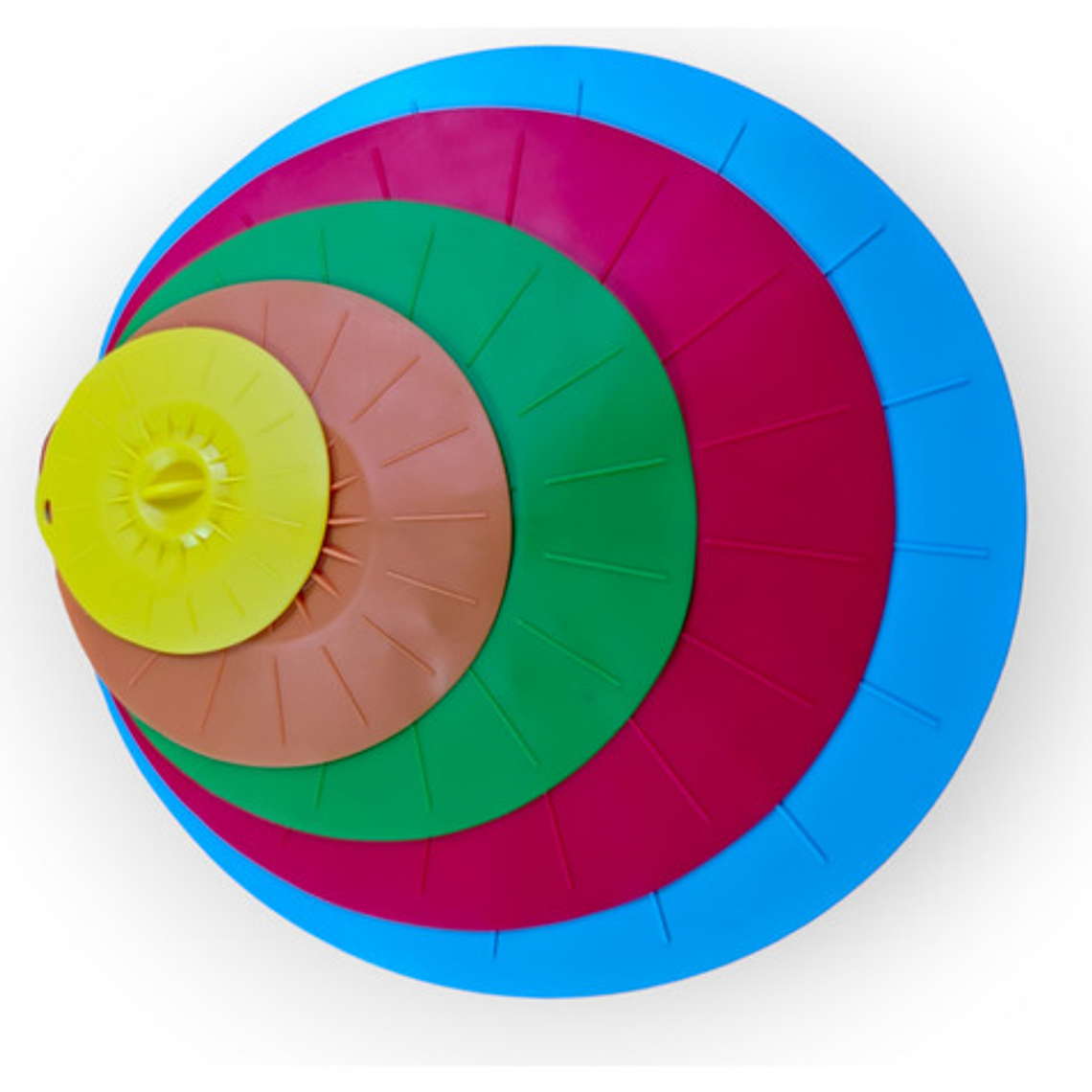 Set De Tapas De Silicona Para Ollas Ensaladera Bowl 3