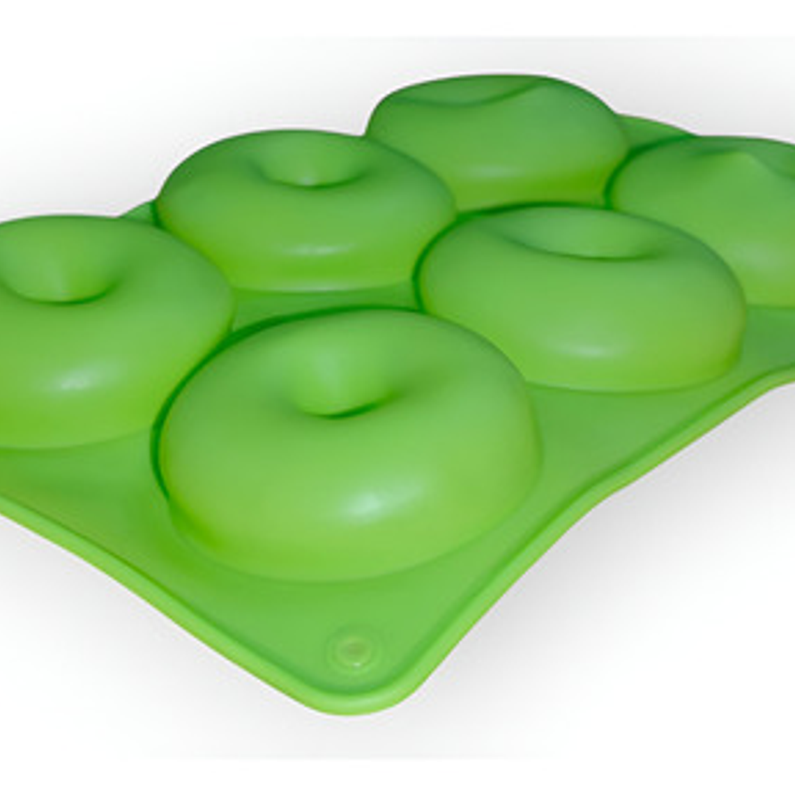 Molde Silicona Antiadherente 6 Donas Pastelería Cl Verde 7.5cm 1