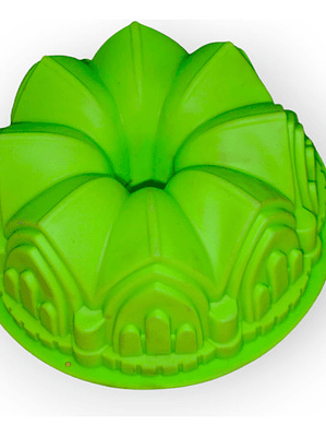 Molde Silicona Para Queque 20 Cm. Forma Castillo