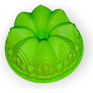 Molde Silicona Para Queque 20 Cm. Forma Castillo