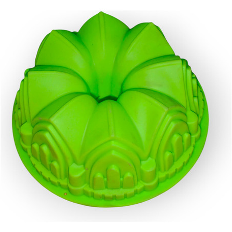 Molde Silicona Para Queque 20 Cm. Forma Castillo 1