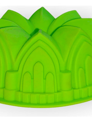 Molde Silicona Para Queque 20 Cm. Forma Castillo