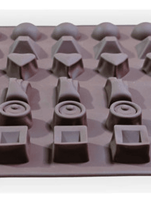 Molde Silicona Bombones Chocolate Variedades Grande Para 30