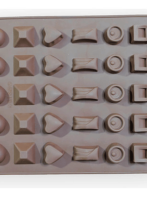 Molde Silicona Bombones Chocolate Variedades Grande Para 30