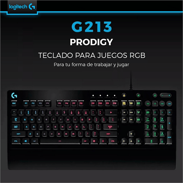 Teclado Gamer Logitech Prodigy G213 En Español
