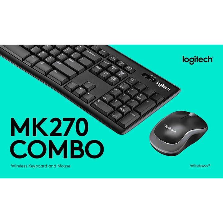 Teclado Y Mouse Inalambrico Logitech Mk270 2