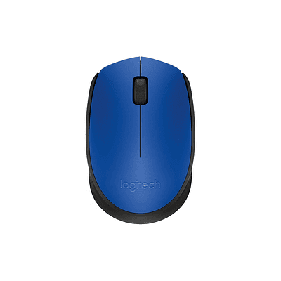 Mouse Inalámbrico Logitech M170 Azul Y Negro