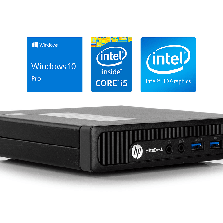 Computador Hp EliteDesk 800 G2 Mini PC i5-6500T @2.50GHz , 8GB RAM , 240 SSD, WiFi, W10Pro