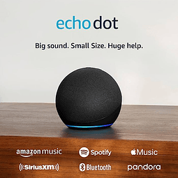Amazon Echo Dot 5th Gen Con Asistente Virtual Alexa, Black