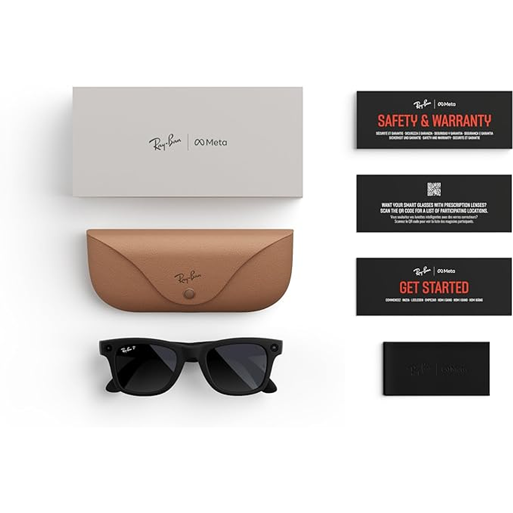 Lentes Rayban Meta Wayfarer - Black - Entrega Inmediata