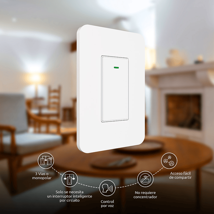 Interruptor Nexxt De 3 Vías Inteligente Con Wi-fi Nhe-s300 3