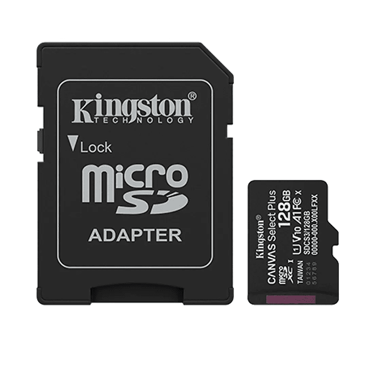 Tarjeta de Memoria Micro Sd Kingston 128gb Con Adaptador 1