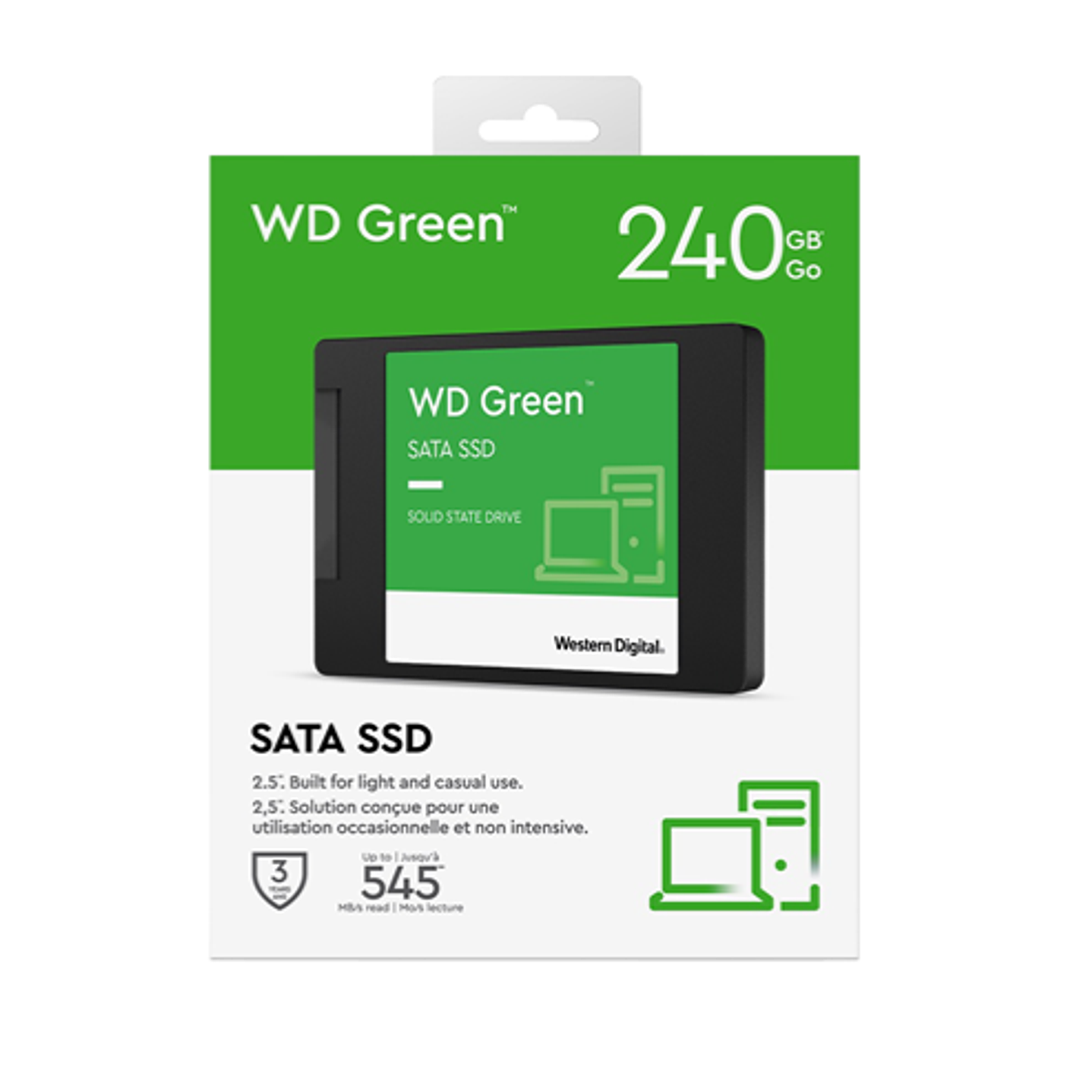 Disco sólido SSD interno Western Digital WD Green WDS240G2G0A 240GB PC Notebook 1