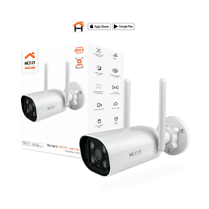 Cámara De Seguridad Wi-fi Nexxt Exteriores 5mp 2k+ Nhc-of10 2