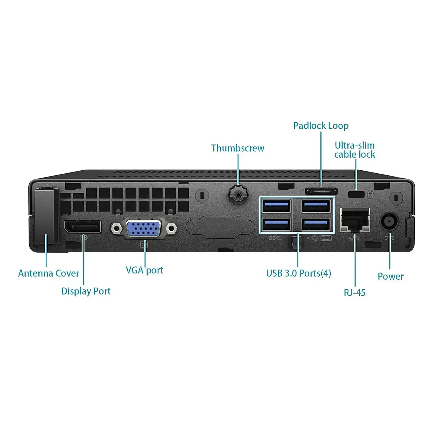 Computador Hp EliteDesk 800 G2 Mini PC i5-6500 @2.50GHz , 8GB RAM , 240 SSD, WiFi, W11Pro 2