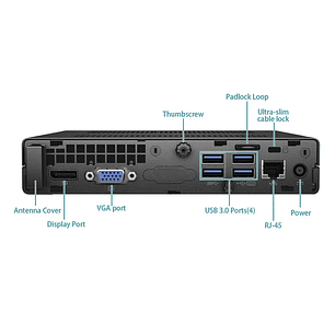 Computador Hp EliteDesk 800 G2 Mini PC i5-6500 @2.50GHz , 8GB RAM , 240 SSD, WiFi, W11Pro