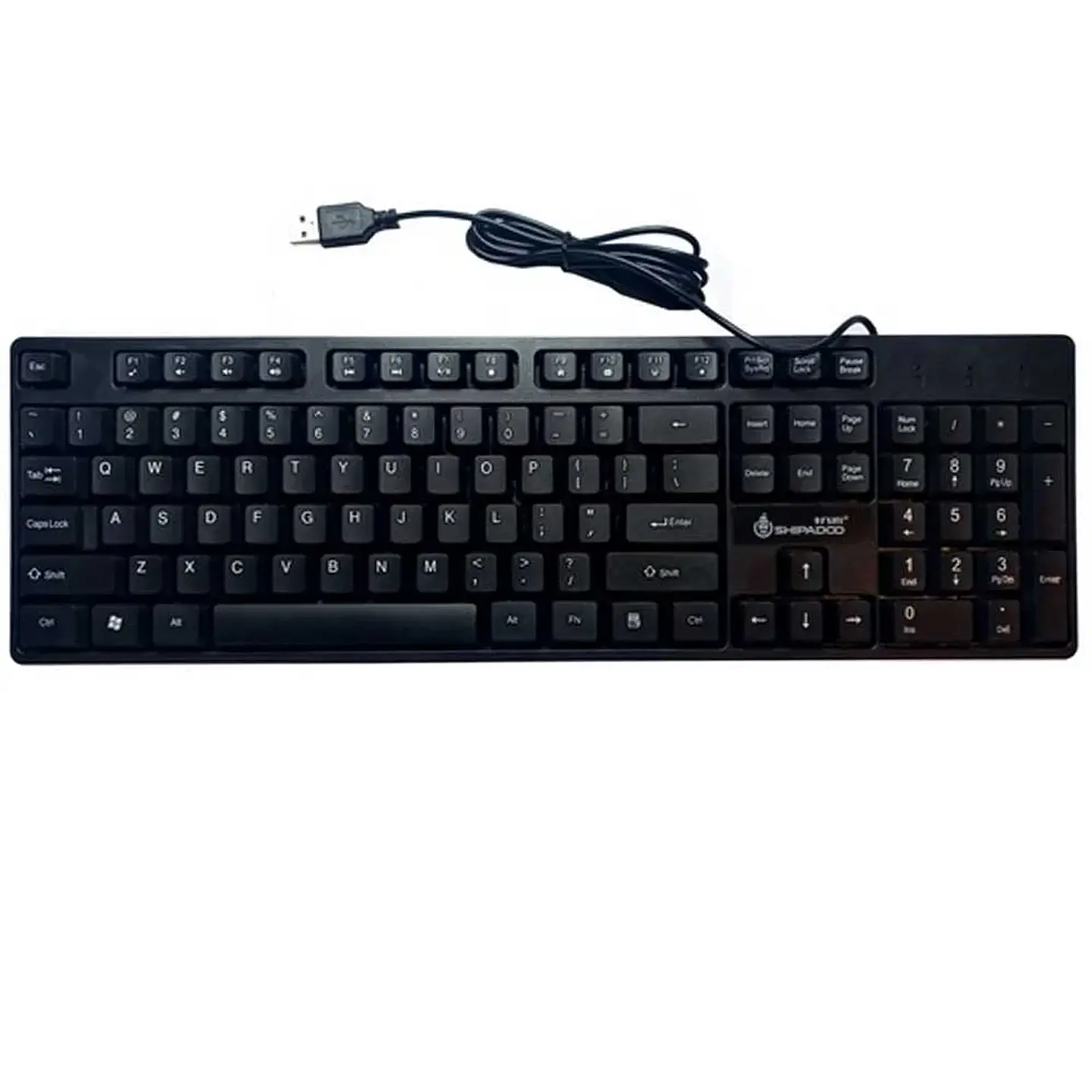Teclado Negro Shipadoo Keyboard K-160 inglés. 1