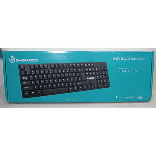 Teclado Negro Shipadoo Keyboard K-160 inglés.