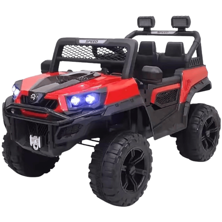 CAMIONETA ELÉCTRICA MONSTER PARA NIÑOS ROJO 1