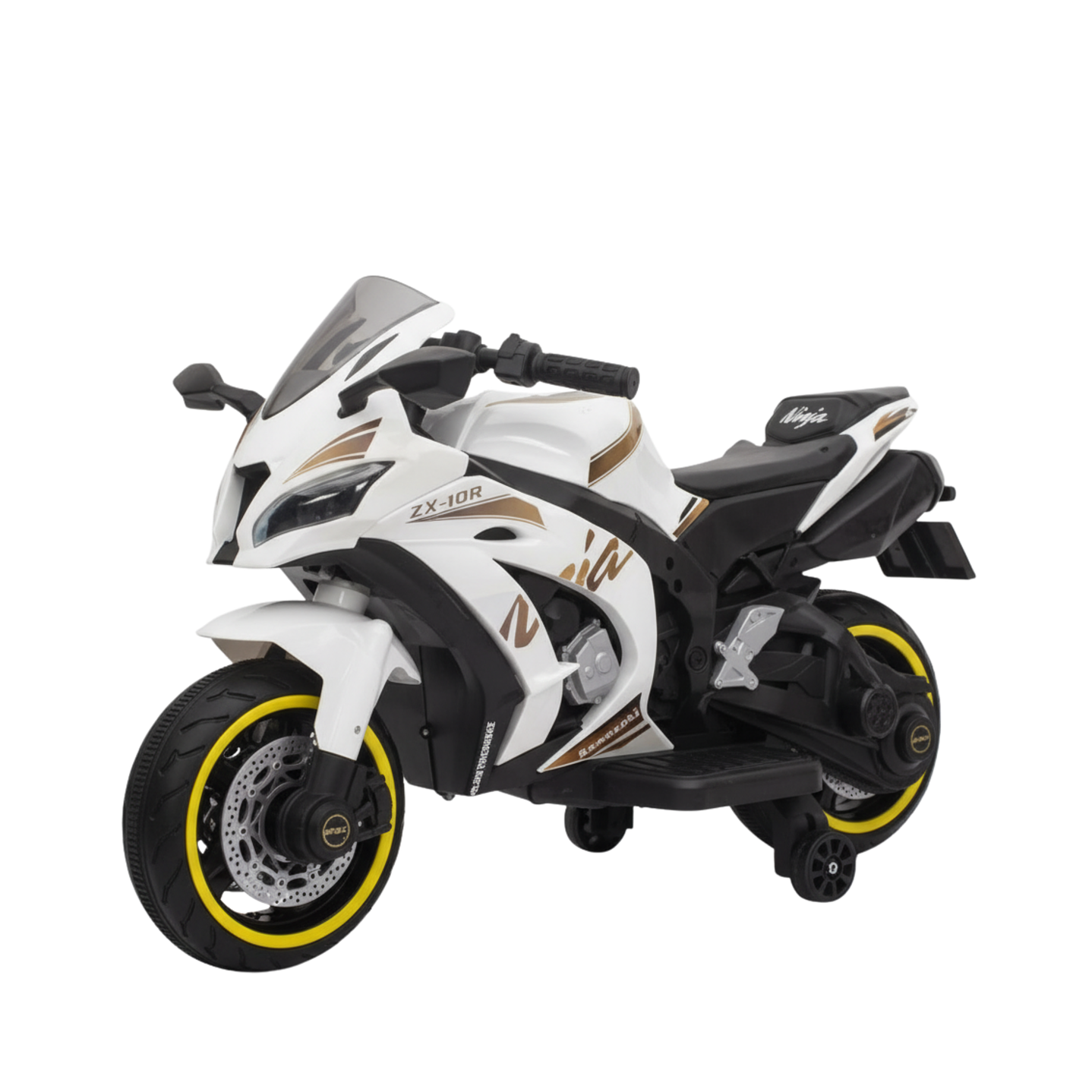 MOTO ELÉCTRICA DEPORTIVA INFANTIL BLANCA 1
