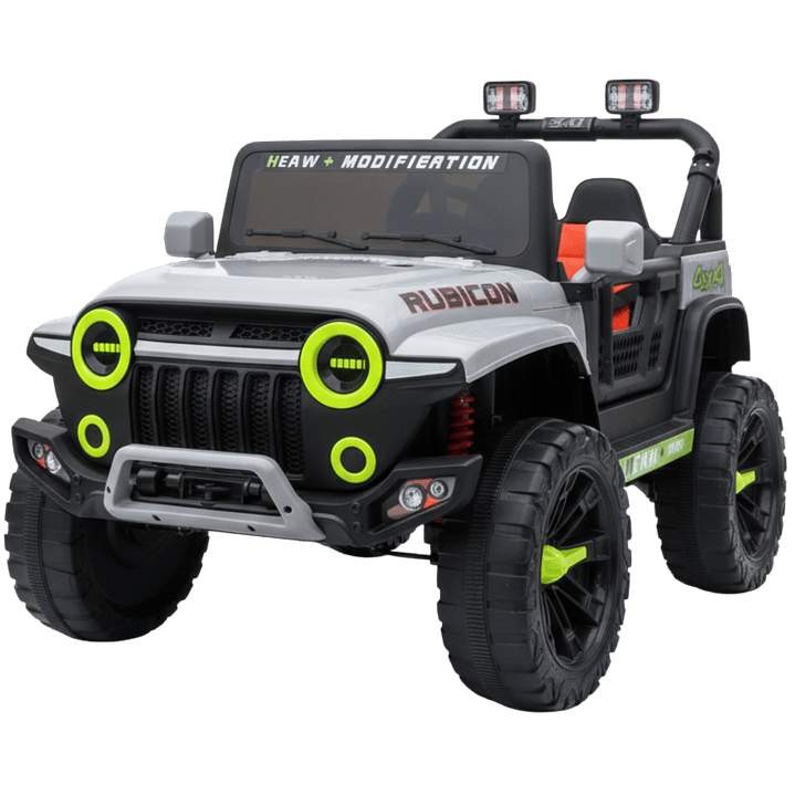 JEEP ELÉCTRICO RUBICON PARA NIÑOS GRIS 1