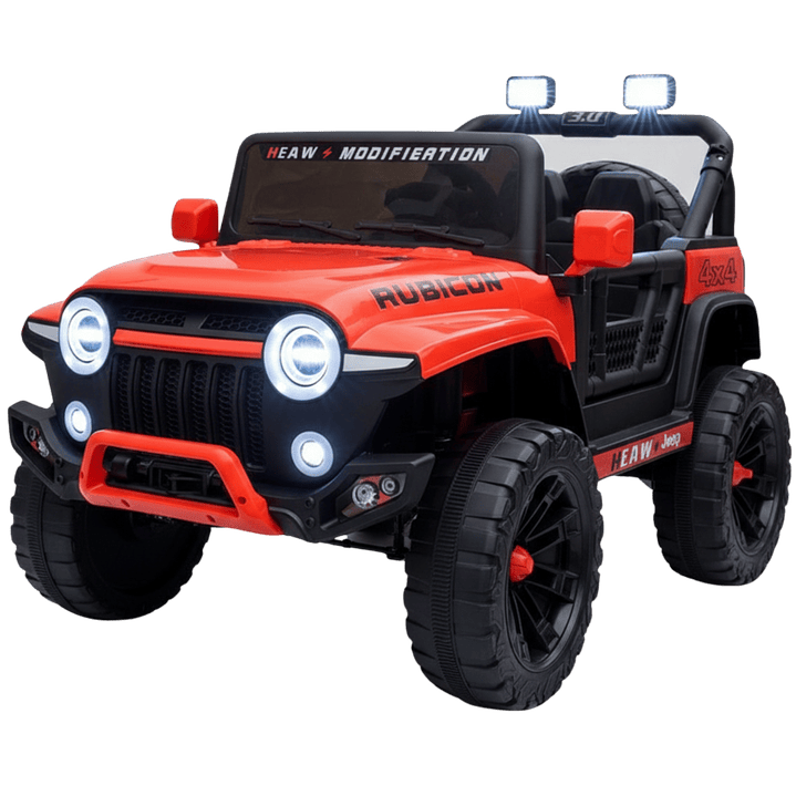 JEEP ELÉCTRICO RUBICON PARA NIÑOS ROJO 1