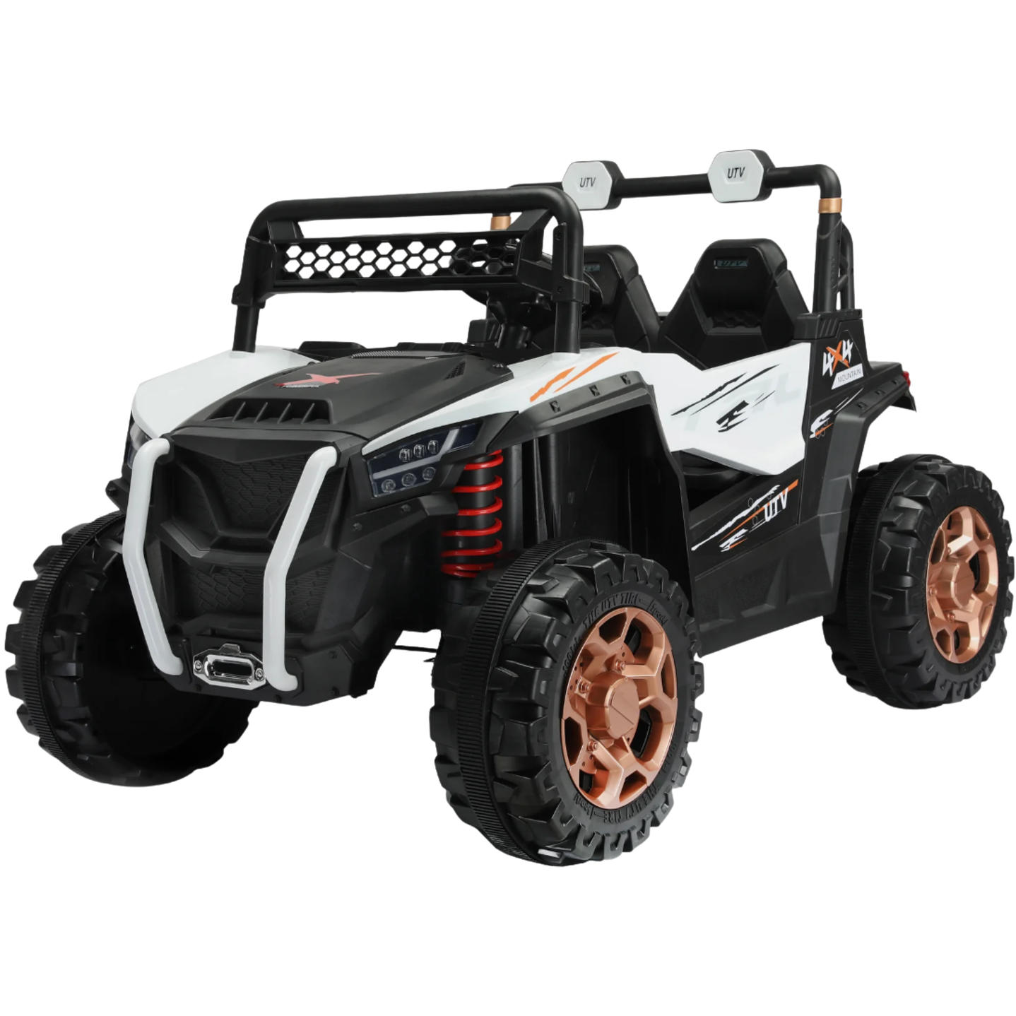 CAMIONETA ELÉCTRICA TERRENEITOR PARA NIÑOS BLANCO 1