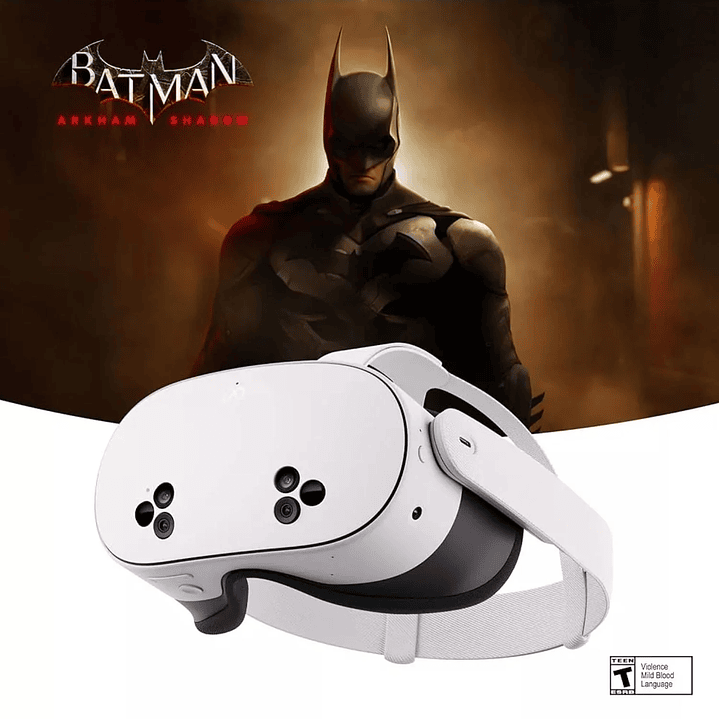 Meta Quest 3S 128GB VR Realidad Virtual - Nueva Versión 2024! + Batman Arkam 1