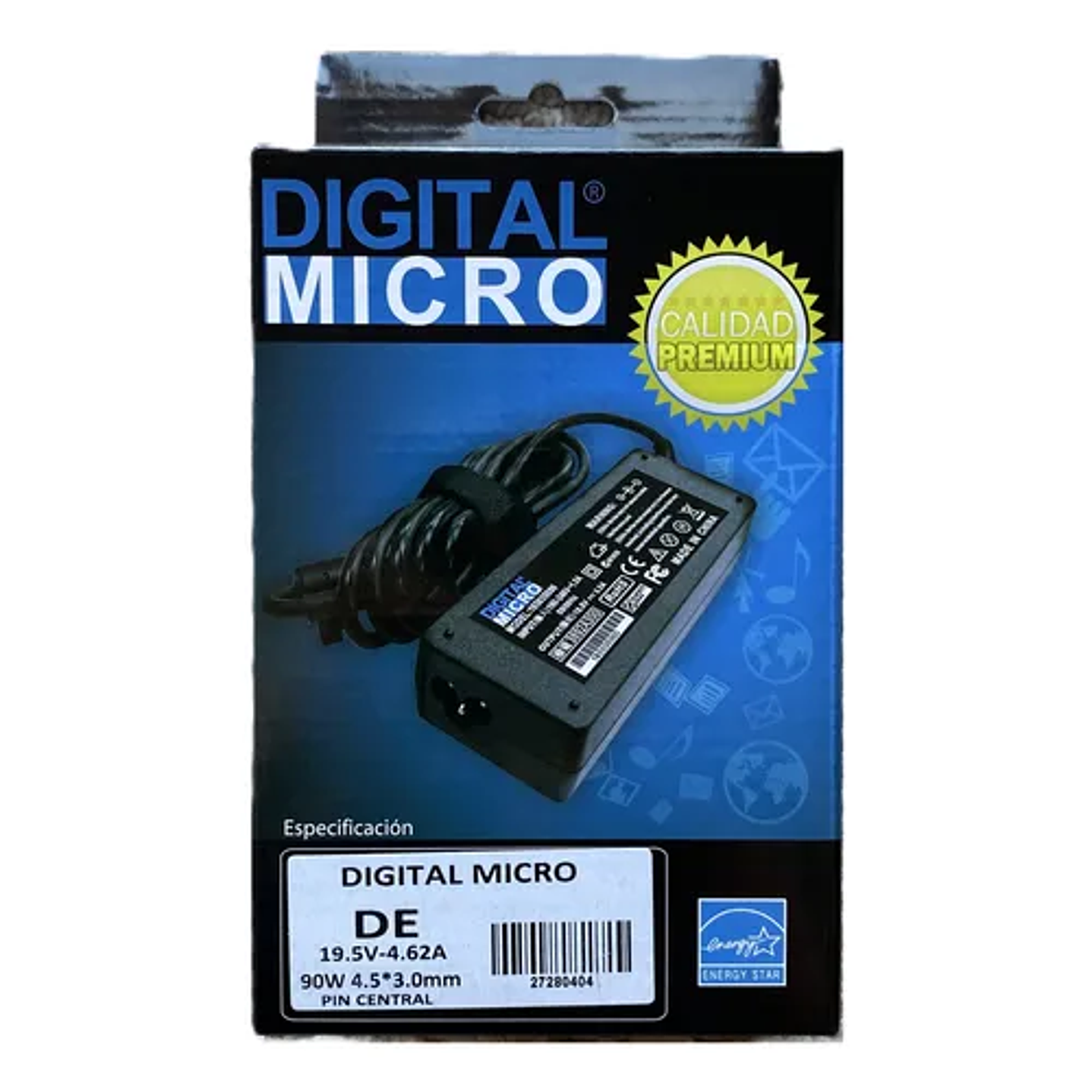 Cargador Alternativo Dell 19.5v – 3.34a 4.5 3.0mm 90W 1