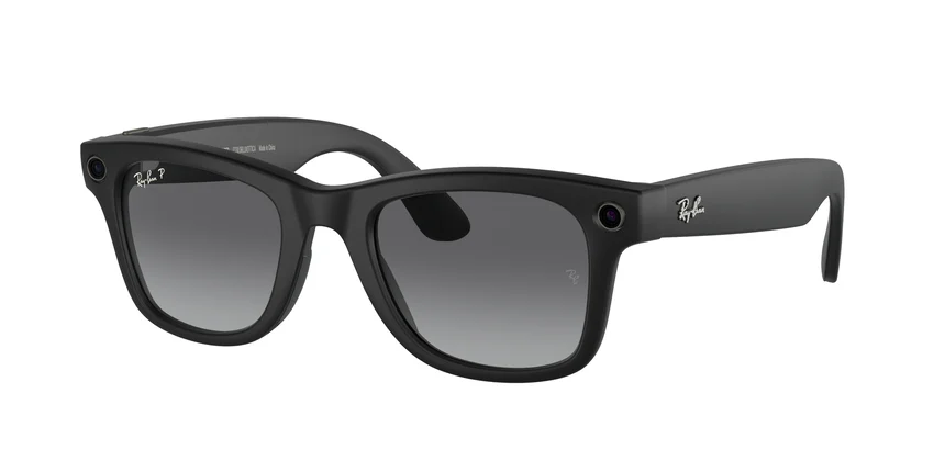 Lentes Rayban Meta Wayfarer RW4006 Matte Black- Polar Gradient Graphite - Talla S