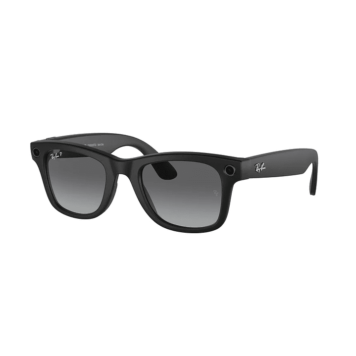 Lentes Rayban Meta Wayfarer RW4006 Matte Black- Polar Gradient Graphite - Talla S 1