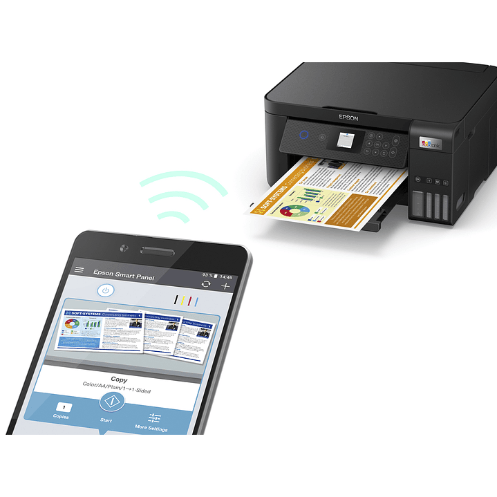 IMPRESORA EPSON ECOTANK L4260 MULTIFUNCIONAL INALAMBRICA DUPLEX A4 CARTA 3