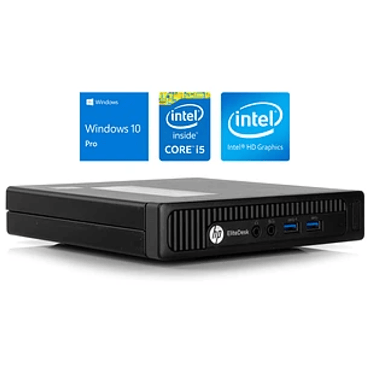 Computador Hp EliteDesk 800 G1 Mini PC i5-4570T @2.50GHz , 8GB RAM , 240 SSD, WiFi, W10Pro 1
