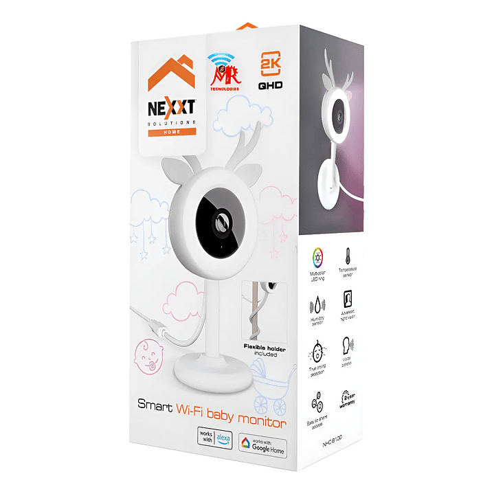 Monitor Inteligente Wi-fi Para Bebé 2k Con Detector Llanto 1