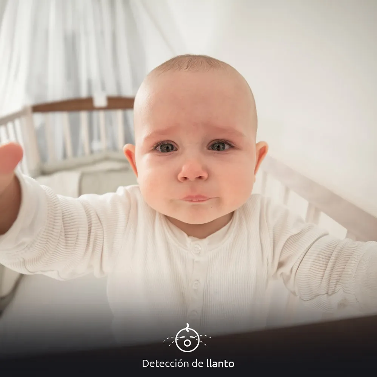 Monitor Inteligente Wi-fi Para Bebé 2k Con Detector Llanto 2