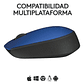 Mouse Inalámbrico Logitech M170 3 Botones USB Color Azul Ambidiestro - Miniatura 2