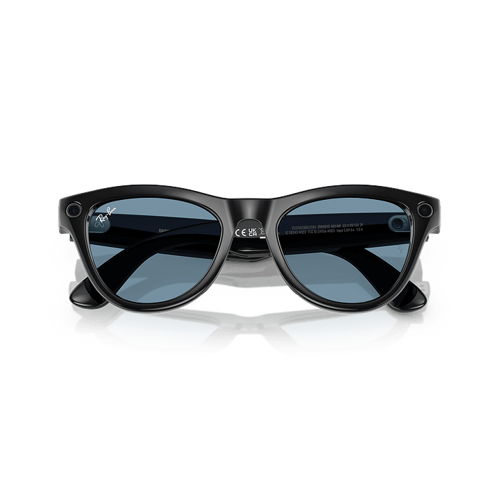 Lentes Rayban Meta SKYLER RW4010 Shiny Black - Transition Cerulean Blue - Talla M 8