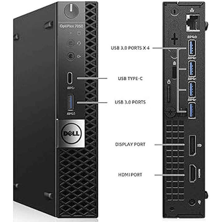 Pc Mini Dell OptiPlex 7050 Mini PC | i7 6700T | Ram 8 GB |  240 SSD | W11 PRO 3