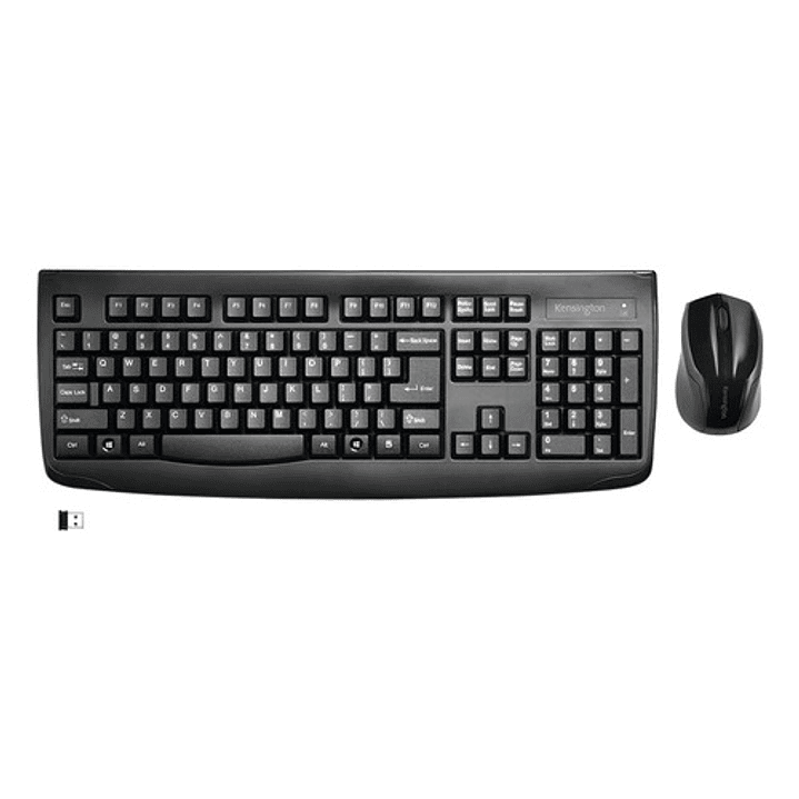 Teclado Y Mouse Inalámbricos Kensington Qwerty K72324es Negro Negro 1