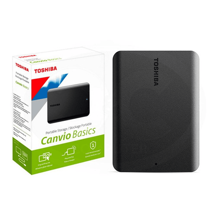 Disco Duro Externo Toshiba Canvio Basics 1tb Usb 3.0 Negro 2