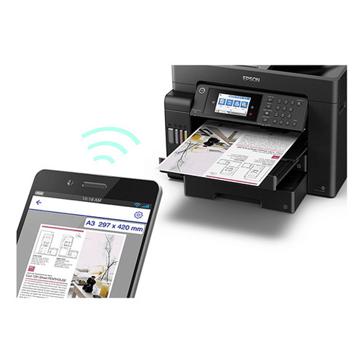 Impresora Multifunción Epson Ecotank L15150 Con Wifi Negro 6